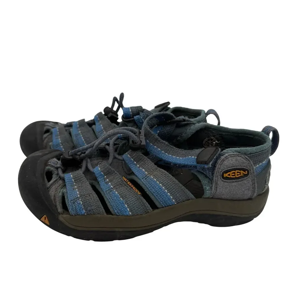 Keen Kids Newport H2 Blue & Grey Nylon Sandals Size 1
